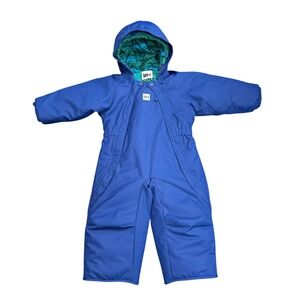 MEC Kids Blue Winter Snowsuit Bunting Suit 18 Months Hooded Zippered